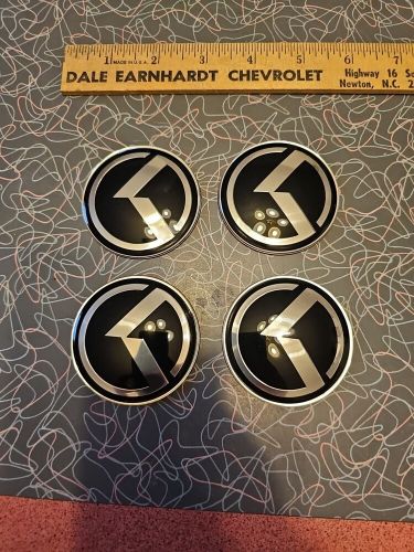 56mm Chrome Black Kia K 3D Wheel Center Hub Stickers Cap Wheel Cover 2 3/8", US $12.00, image 3