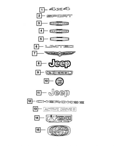 Genuine Mopar Lift-Gate Nameplate 68207204AA, US $87.93, image 5