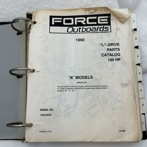 Force Outboards L-DRIVE 3 & 4 Cylinder OEM Service Shop Manual OEM OB4412 GUC, US $33.00, image 6