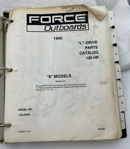 Force Outboards L-DRIVE 3 & 4 Cylinder OEM Service Shop Manual OEM OB4412 GUC, US $33.00, image 8