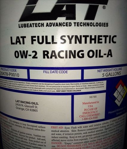 Quarter Midget Kart 0W-2 LAT Racing Oil, US $20.00, image 2