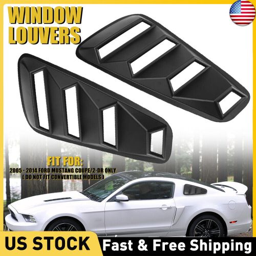 For 2005-2014 Ford Mustang 1/4 Quarter Side Window Louvers Scoop Cover Vent 2PCS, US $29.99, image 2