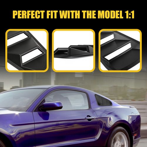 For 2005-2014 Ford Mustang 1/4 Quarter Side Window Louvers Scoop Cover Vent 2PCS, US $29.99, image 7