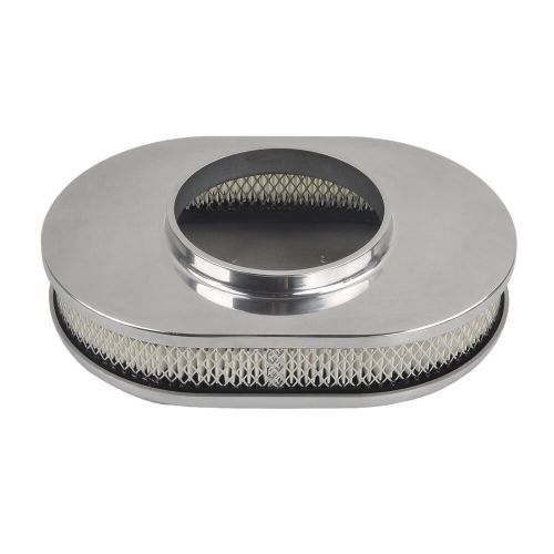 Aluminum finned tall valve cover &amp; 12'' oval air cleaner for 58-86 sbc chevy 350