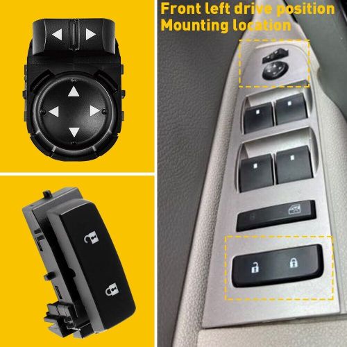 Left Door Lock Mirror Switch Driver for Chevrolet Silverado 1500 2500 GMC Sierra, US $15.99, image 4