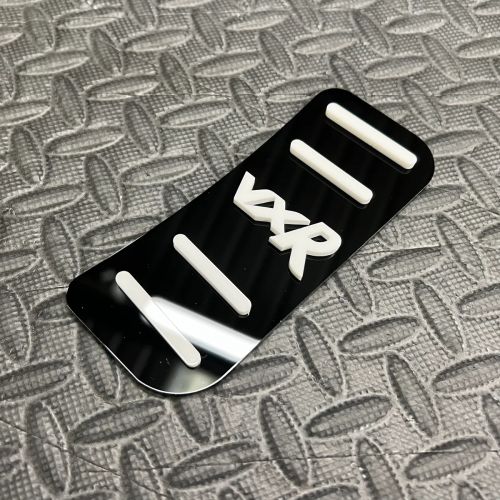 Vauxhall Corsa D VXR Dead Pedal Foot Rest Plate - High Gloss Black/White Acrylic, US $, image 2