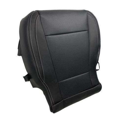 LARIAT DRIVER BOTTOM LEATHER SEAT COVER FOR 2017-2022 FORD F250 F350 BLACK NEW, US $78.39, image 3