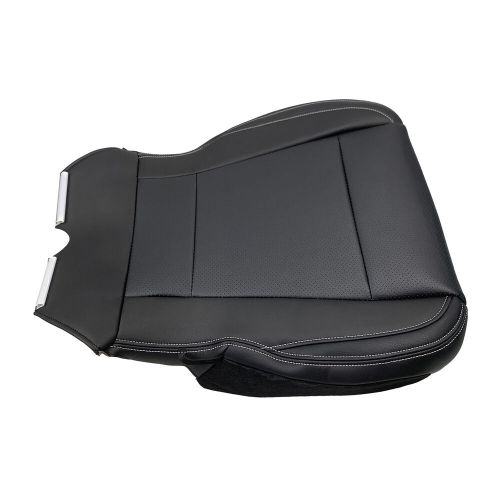 LARIAT DRIVER BOTTOM LEATHER SEAT COVER FOR 2017-2022 FORD F250 F350 BLACK NEW, US $78.39, image 5