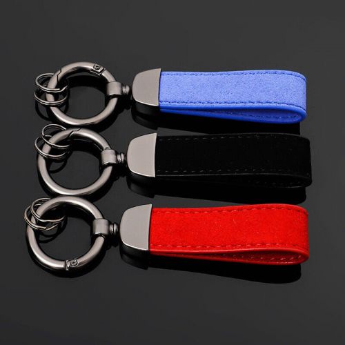 Flip suede keychain, car universal keychain, bag pendant, men's and women's gift