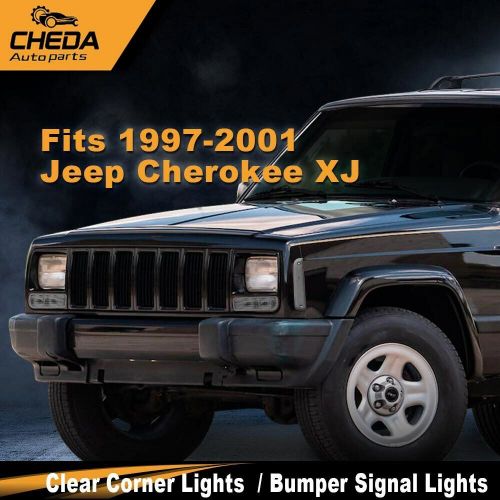 Clear Corner Lights + Bumper Signal Lights Fit For 1997-2001 Jeep Cherokee XJ, US $18.32, image 3