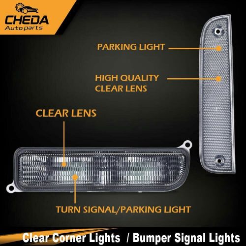Clear Corner Lights + Bumper Signal Lights Fit For 1997-2001 Jeep Cherokee XJ, US $18.32, image 4