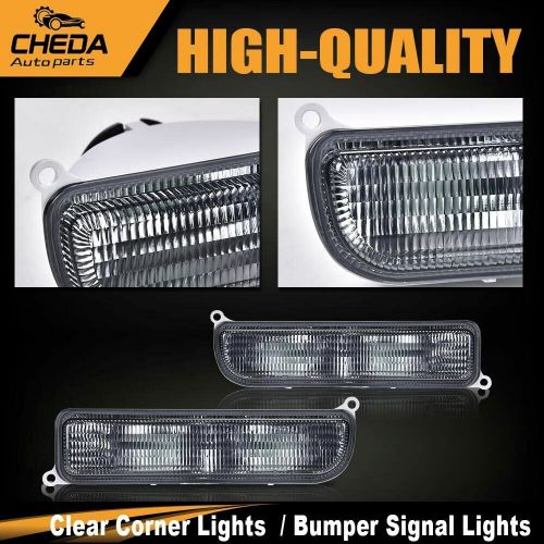 Clear Corner Lights + Bumper Signal Lights Fit For 1997-2001 Jeep Cherokee XJ, US $18.32, image 7