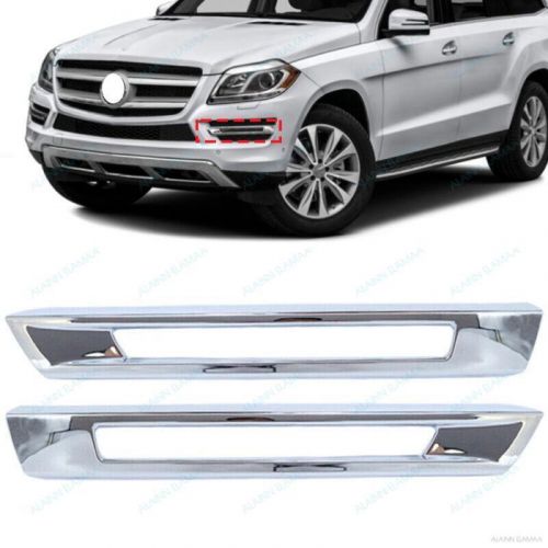 Front Fog Light Bezel Cover Trim For 13-16 Mercedes Benz X166 GL350 GL450 GL550, US $108.92, image 8