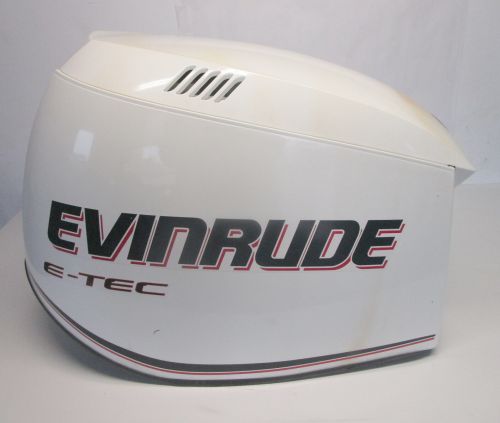 0285653 OMC Evinrude E-Tec 200 225 250 300 HP Cowl Top Motor Cover White 0285608, US $400.00, image 3