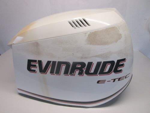 0285653 OMC Evinrude E-Tec 200 225 250 300 HP Cowl Top Motor Cover White 0285608, US $400.00, image 6