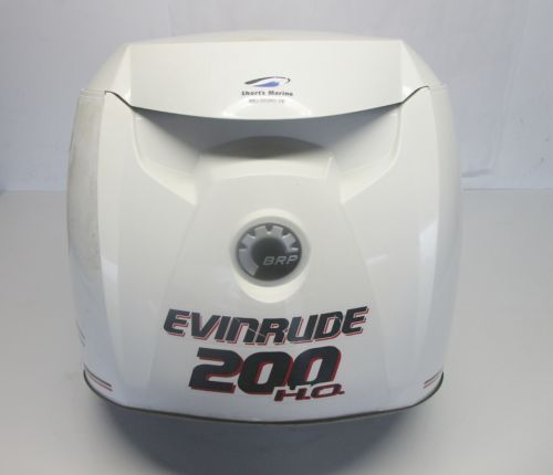 0285653 OMC Evinrude E-Tec 200 225 250 300 HP Cowl Top Motor Cover White 0285608, US $400.00, image 8
