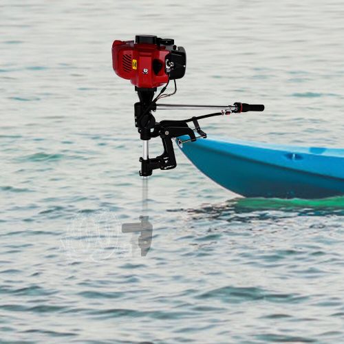 2-Stroke Outboard Motor 6 HP Boat Engine 45CC Motor CDI Air Cooling Short Shaft, US $275.90, image 9