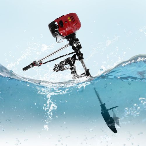 2-Stroke Outboard Motor 6 HP Boat Engine 45CC Motor CDI Air Cooling Short Shaft, US $275.90, image 11