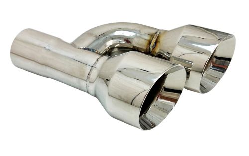 Exhaust Tip 2.50" Inlet 4.00 Outlet 12.00 WD-SE40012-250-HP-SS Dual Double Wall, US $79.99, image 9