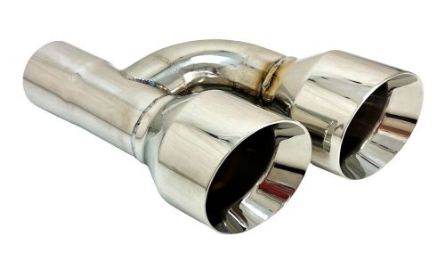 Exhaust Tip 2.50" Inlet 4.00 Outlet 12.00 WD-SE40012-250-HP-SS Dual Double Wall, US $79.99, image 11
