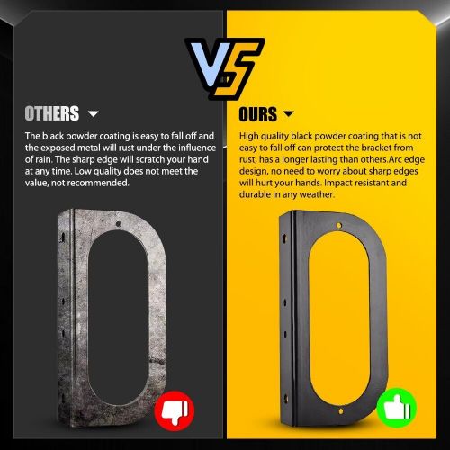 2x 6&#034; amber oval led trailer tail light turn signal light w/mounting bracket