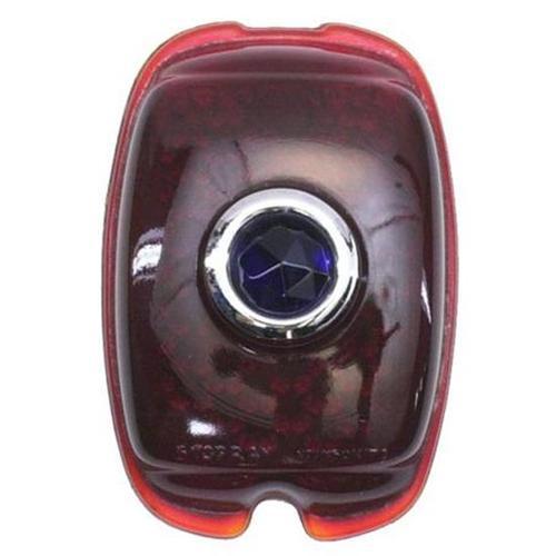 New 1937-1938 chevy passenger car blue dot tail light lens, red glass