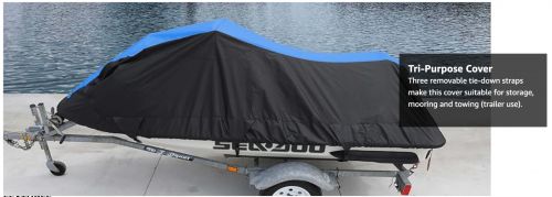 BLK/BLUE Yamaha WaveRunner Cover Jet Ski PWC Trailerable GP 1300R/800R 2001-2008, US $79.99, image 3