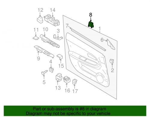 OEM NEW 2002-2007 Subaru Impreza Door Window Belt Weatherstrip Clip 94285FE000, US $6.26, image 6