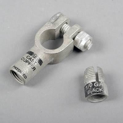 Taylor cable 21412 battery terminal post-style brass 1-1/0 gauge each