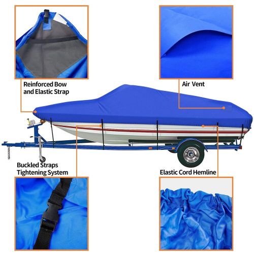 iCOVER Trailerable Boat Cover- 14'-16' Waterproof Heavy Duty Marine Grade Can..., US $115.03, image 2