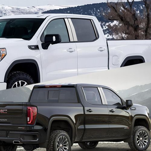 6X Door Trim Pillar Posts Chrome Cover Decor For 2019-2024 Chevy Silverado 1500, US $19.99, image 3