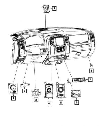 Genuine Mopar Trailer Brake Control Module Switch 68105205AA, US $6.79, image 2