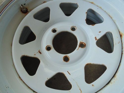15x6 5 on 4.5 inch White Trailer Wheel Rim 15 Inch 5 Lug C/O RV Spare Steel, US $49.99, image 4