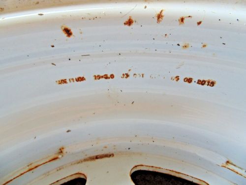15x6 5 on 4.5 inch White Trailer Wheel Rim 15 Inch 5 Lug C/O RV Spare Steel, US $49.99, image 8