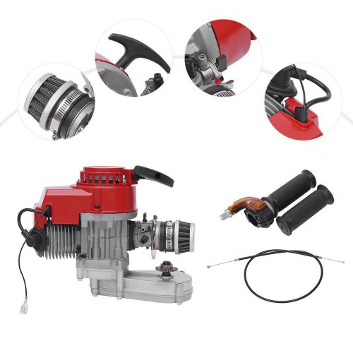 49CC 2 Stroke Racing Engine Petrol Motor Recoil Pull Start Fit For Dirt Bike ATV, US $75.02, image 3