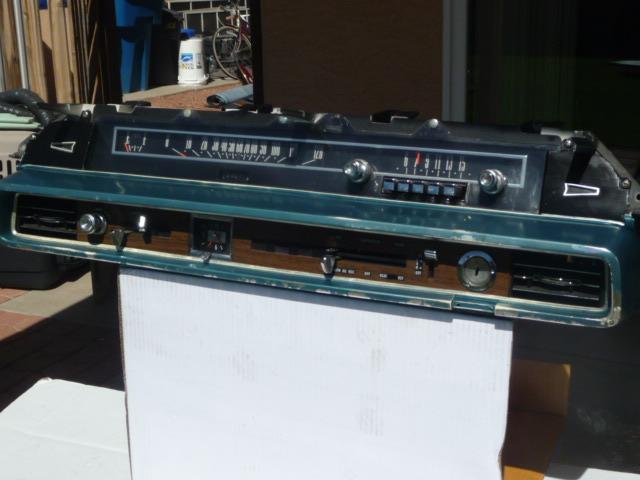 66 FORD GALAXIE 500 speedometer radio clock dash cluster WITH A/C VENTS RARE, US $150.00, image 3