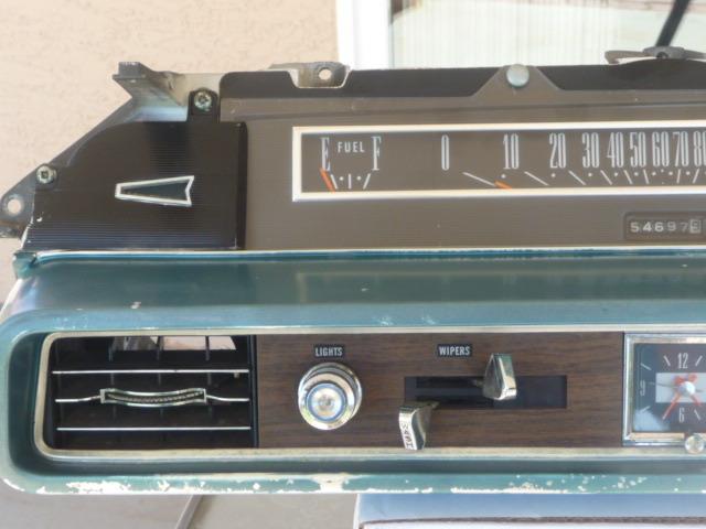 66 FORD GALAXIE 500 speedometer radio clock dash cluster WITH A/C VENTS RARE, US $150.00, image 4