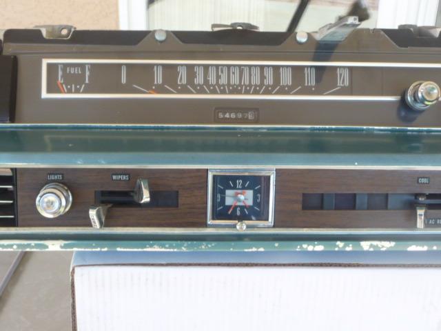 66 FORD GALAXIE 500 speedometer radio clock dash cluster WITH A/C VENTS RARE, US $150.00, image 6