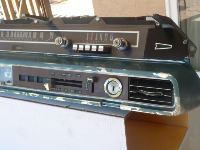 66 FORD GALAXIE 500 speedometer radio clock dash cluster WITH A/C VENTS RARE, US $150.00, image 8