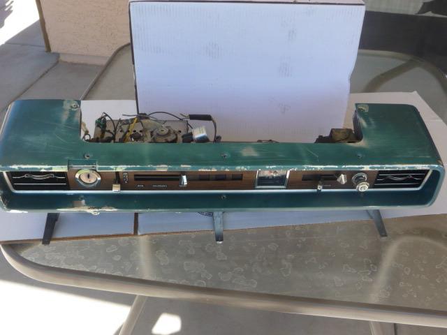 66 FORD GALAXIE 500 speedometer radio clock dash cluster WITH A/C VENTS RARE, US $150.00, image 12