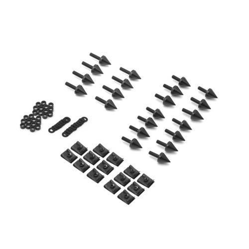 2000-2001 yamaha yzf r1 yzfr1 black spike fairing bolt bolts kit 00 01