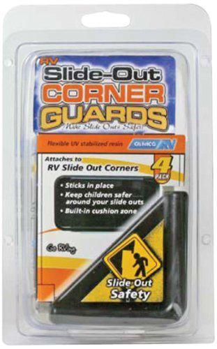 Camco rv slide out corner guards glide room camping motorhome travel trailer blk