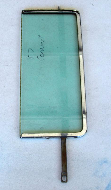 1955 1956 1957 chevy  convertible vent window frame and glass - right