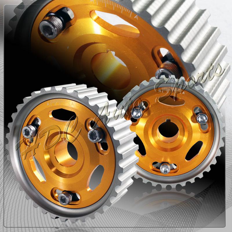 Civic prelude integra b-series engine dohc aluminum adjustable cam gear - gold