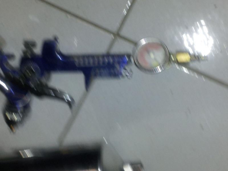 Gravity Feed HVLP Spray Gun H827W Paint Sprayer blue, US $15.00, image 3