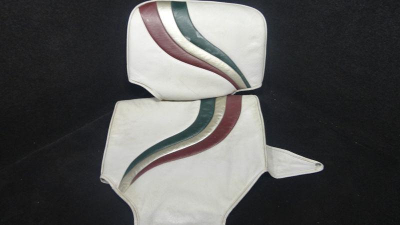 Generic light grey/red/green marine boat seat cover/cushion k/i #65