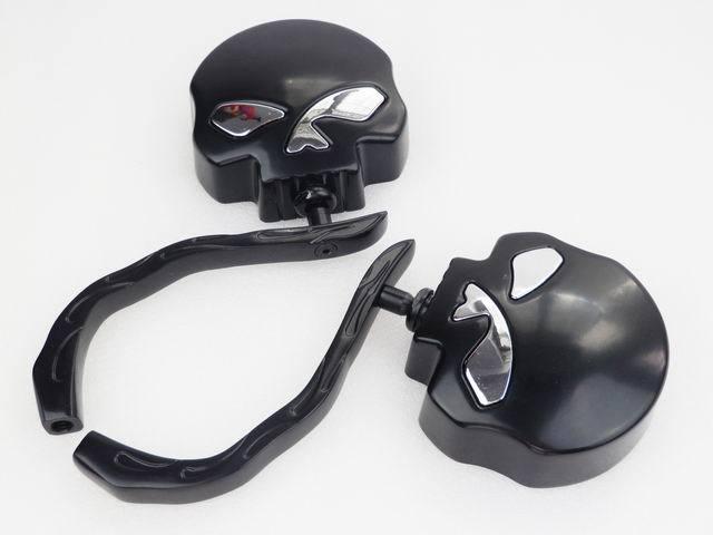 Black Skull Side Mirrors for Yamaha Vstar Virago XV Road Start Warrior Raider , US $37.99, image 2