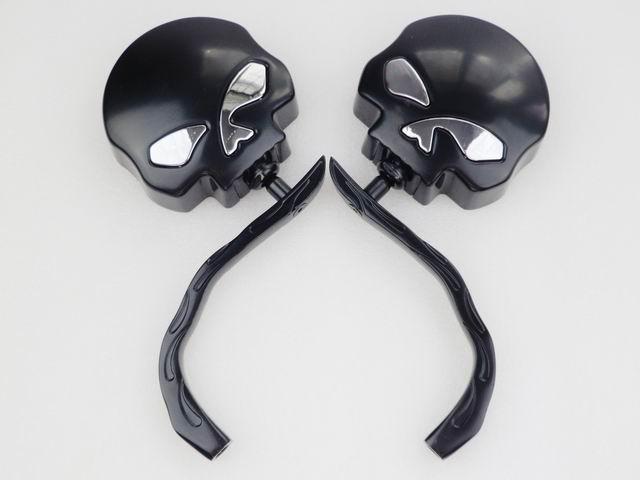 Black Skull Side Mirrors for Yamaha Vstar Virago XV Road Start Warrior Raider , US $37.99, image 3