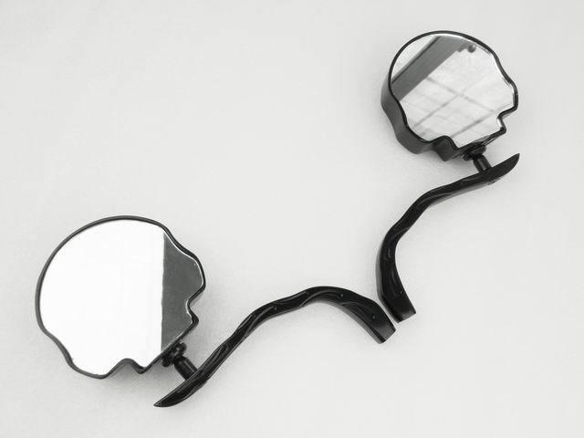 Black Skull Side Mirrors for Yamaha Vstar Virago XV Road Start Warrior Raider , US $37.99, image 5