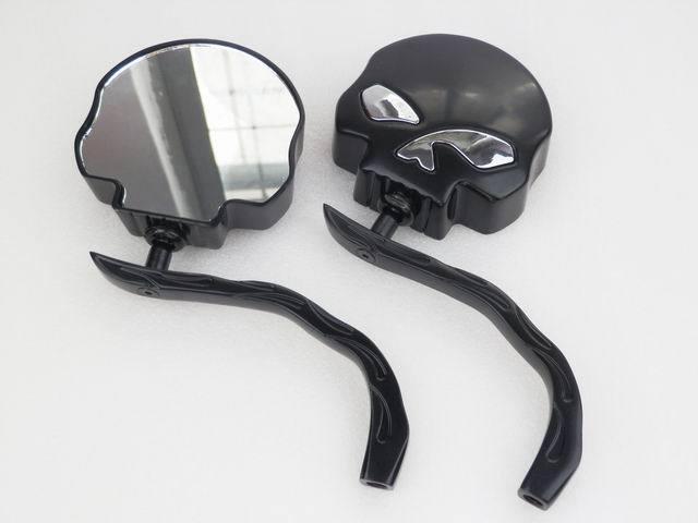 Black Skull Side Mirrors for Yamaha Vstar Virago XV Road Start Warrior Raider , US $37.99, image 6